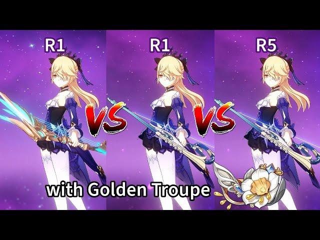 R1 Skyward Harp vs R1/R5 Stringless - Fischl Aggravate Weapon Comparison | Genshin Impact