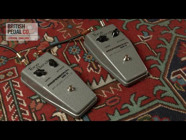 British Pedal Company Vintage Series Professional MKII Tone Bender OC75 vs OC81D Demo