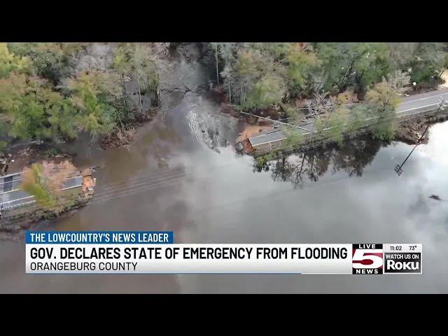 VIDEO: McMaster declares state of emergency in response efforts to SC flash flooding