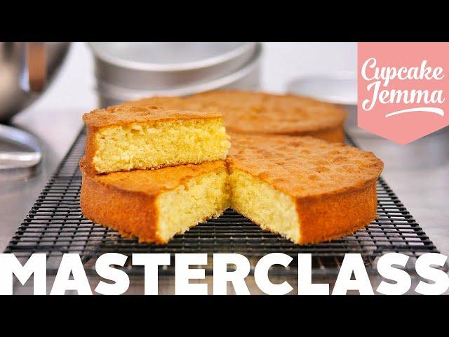 WHAT'S WRONG WITH MY SPONGE CAKE? Bake Perfect Cakes every time Recipe & Tutorial | Cupcake Jemma