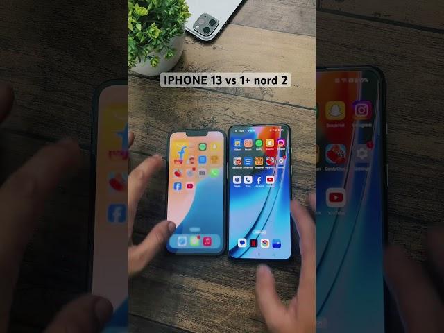 Iphone 13 vs Oneplus nord 2 //speed test comparison 2024 #iphone #oneplus #speedtest #vs