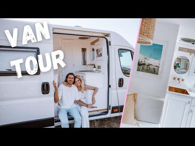 VAN TOUR | Insane Luxury Off-Grid Van with Full kitchen and bathroom!