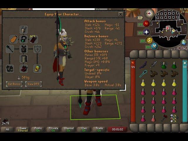 OSRS Colosseum Learner Friendly Halberd Method 34 Minute PB Run - No Brews Used