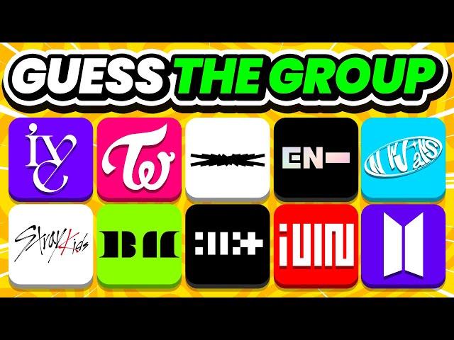 Guess the KPOP GROUP by LOGO  GUESS THE GROUPS BY THEIR LOGOS | KPOP QUIZ 2024 - TRIVIA