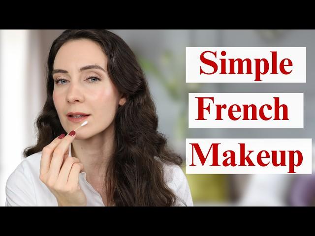 SIMPLE FRENCH MAKEUP LOOK | Easy to follow neutral makeup tutorial French Skincare |BEAUTY SECRETS