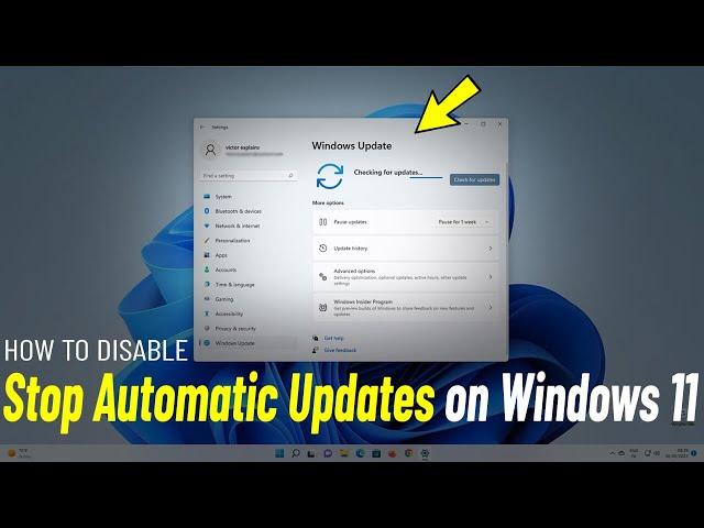 Stop Automatic Updates On Windows 11 | How To Disable automatic Update | Turn Off Auto updates 