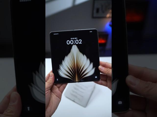 OPPO Find N5 immersive unboxing, I guess you haven't used such a thin folding screen! #oppofindn5