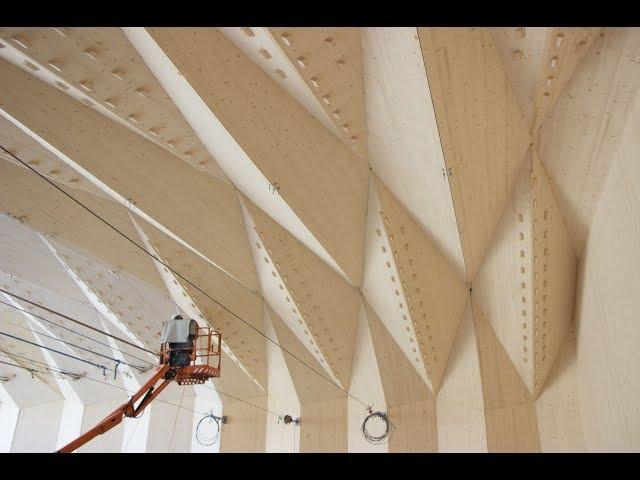 The Vidy Theater - A Double-Layered Timber Folded Plate Structure