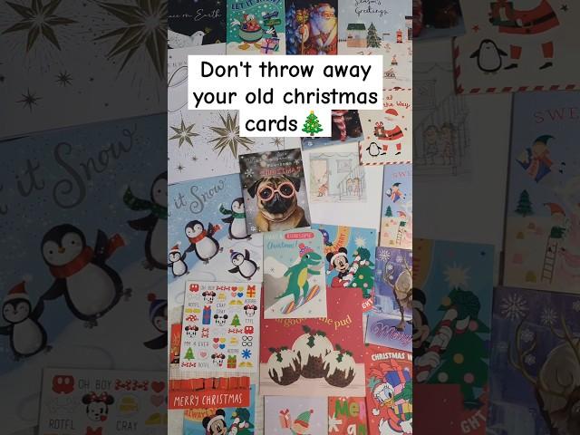 Super easy used Christmas card hack to save money #christmas #frugal #shorts #savemoney #hack