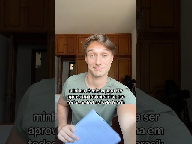 Aprovado em TODAS as Federais de MEDICINA pelo ENEM         Explicação na descrição!!