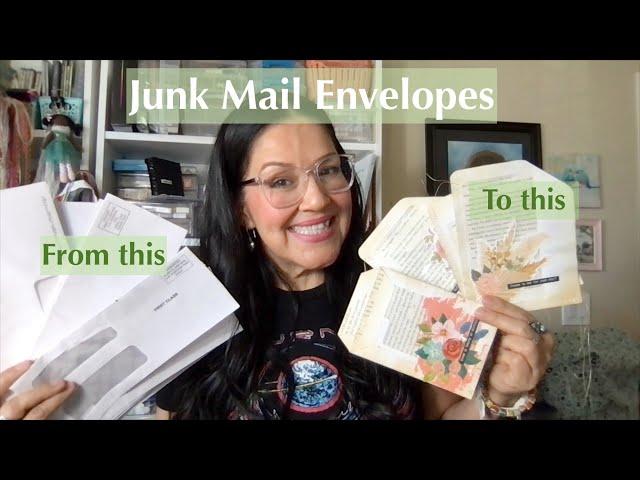 What To Do With All Those Junk Mail Envelopes - Let's Sort and Make Junk Mail Envelope Pockets