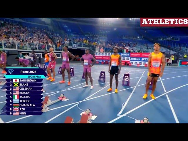 Unbelievable, Men's 100m Race in Rome Diamond League.