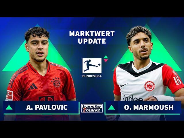 Neue Bundesliga-Marktwerte: Bayerns Pavlovic und Frankfurts Marmoush die großen Gewinner