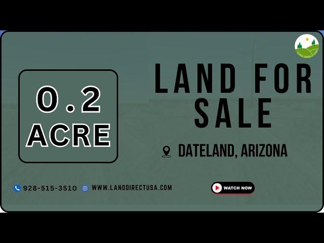 0.2  acre land for sale in Dateland, Arizona [539-34-091]