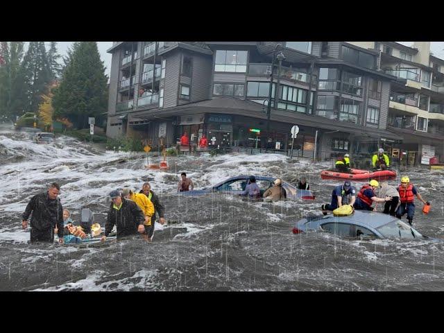 Tragedy in Canada! Atmospheric river overflows, severe flooding in Metro Vancouver