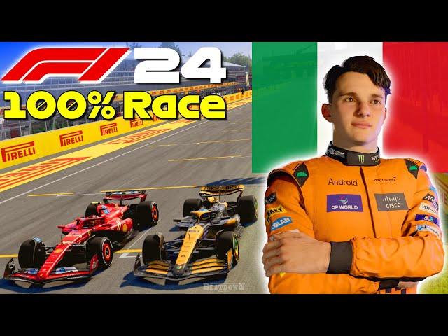 F1 24 - Let's Make Piastri World Champion #16: 100% Race Monza