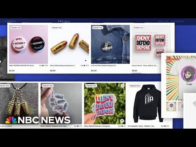 Online sellers flooded with merchandise of UnitedHealthcare CEO shooting suspect