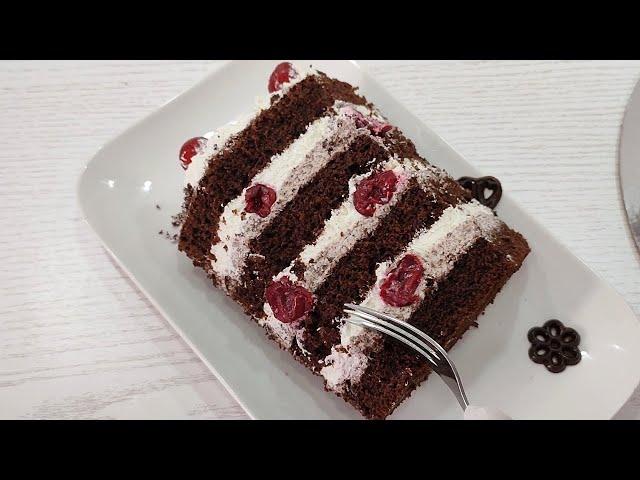 the popular CHOCOLATE cake WINTER CHERRY!  Very TASTY and SIMPLE! With a hand mixer!