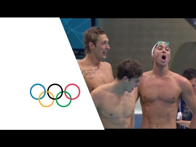 France Win Gold  In 4x100m Freestyle Relay Final | London 2012 Olympics