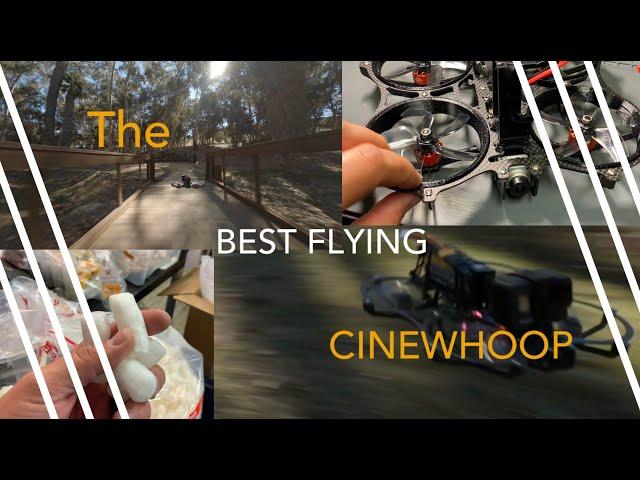 Why does the NewBeeDrone CinemAh cinewhoop frame fly so smooth? Are packing peanuts edible?