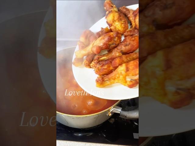 Asmr chicken stew with snail and prawn #asmr #foodshorts #recipe  #fyp  #cooking