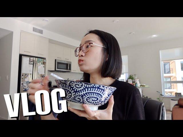 ENG) Weekend Vlog: Spicy spam kimchi with rice️, salmon rice ball, recipe for ox tail soup