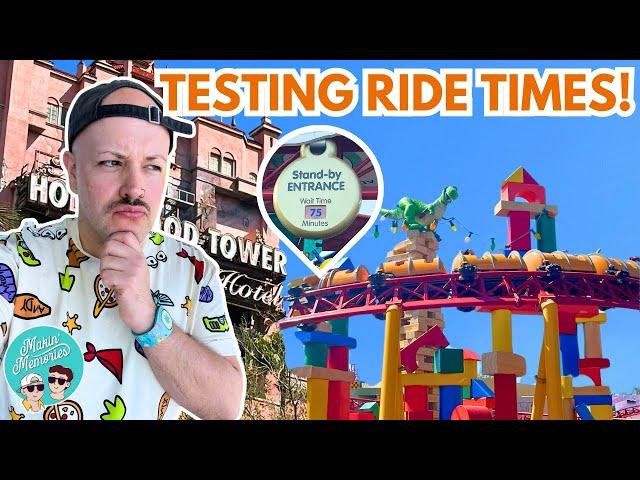 How ACCURATE Are Hollywood Studios Ride Wait Times?! | Disney World Ride Times Challenge 2025