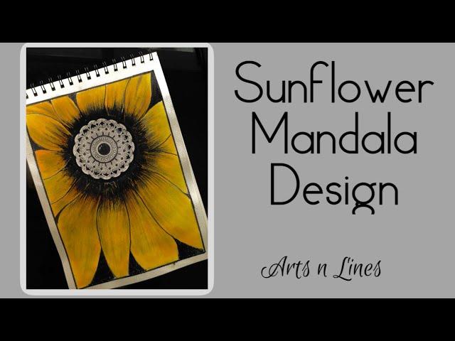 SUNFLOWER MANDALA | Arts n Lines | #art45#mandalaart#Arts n Lines