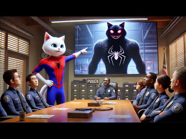 Spider Cat Policeman Avenges His Wife#cat #ai #catlover #catvideos #cutecat #aicat