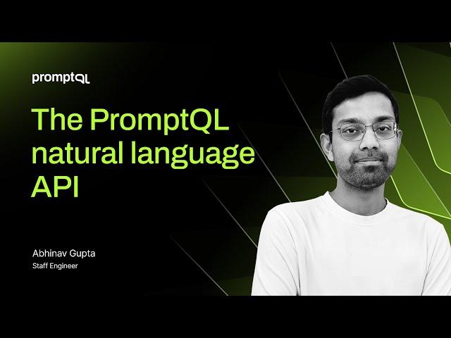 The PromptQL natural language API