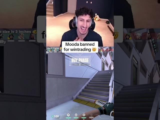 Mooda banned live on stream  #mooda #valorant