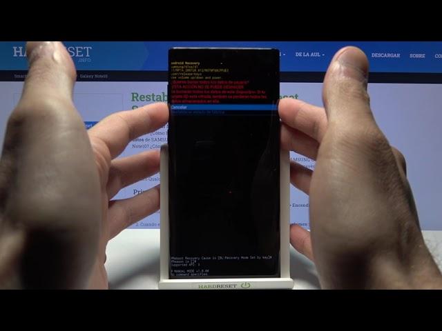 Cómo resetear SAMSUNG Galaxy Note 10 - quitar bloqueo, formatear desde el modo Recovery