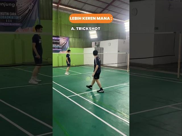 Trickshot or Deception Shot #trickshots #deception #badminton #badmintonina #badmintonindonesia