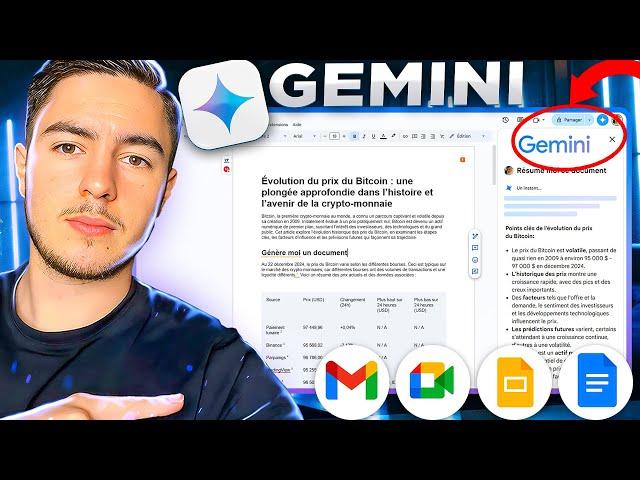 Je teste Gemini dans Docs, Gmail et Sheets ! (Productivité au max)