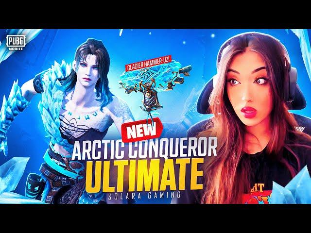 NEW ARCTIC CONQUEROR ULTIMATE SET + GLACIER HAMMER UZI OPENING || PUBG MOBILE