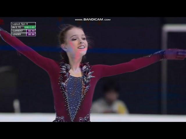 Anna SHCHERBAKOVA FS Worlds Junior 2019