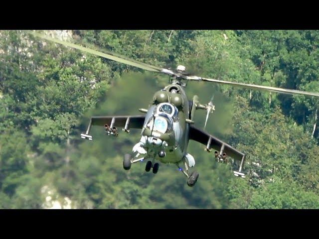 Mil Mi-24V Czech Air Force flying Display Mollis Zigermeet 2019 AirShow