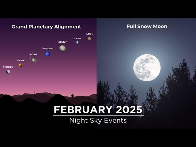 Night Sky Events in February 2025 You Shouldn't Miss | Planet Parade | Meteor Shower | Jupiter