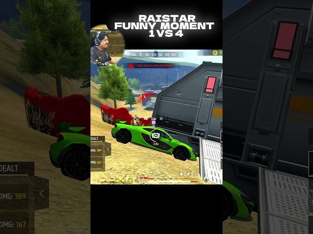 Raistar Funny Moment | 1 VS 4 | Watch Till The End | #raistar #raistarworld #totalgaming #freefire