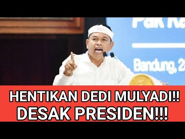 hentikan dedi mulyadi!! Desak presiden prabowo!!