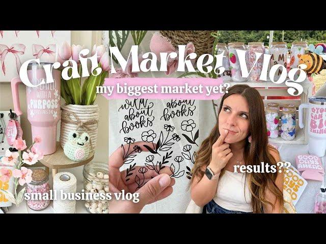 Craft Fair Vlog: My Biggest Market Yet?! (market prep, new fall items, booth setup & results!)