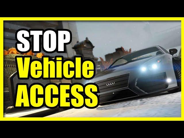 How to Stop People driving your Vehicle in GTA 5 Online (Restrict Access)