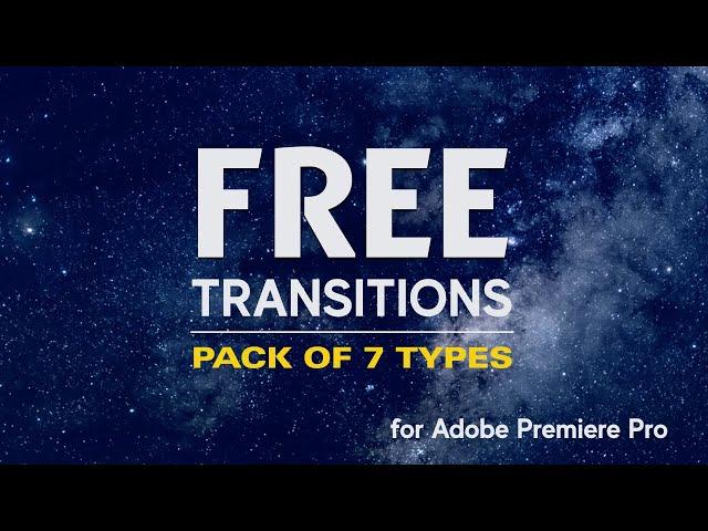 Transitions Fun - Free Transitions Pack of 7 types for Adobe Premiere Pro