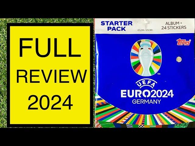 Topps UEFA Euro Germany 2024 Sticker Starter Pack ( Review)