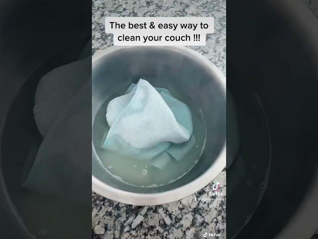 How to clean your couch/ Sofa /How to clean white couch #cleaning #shorts #hacks #cleanwithme #fyp