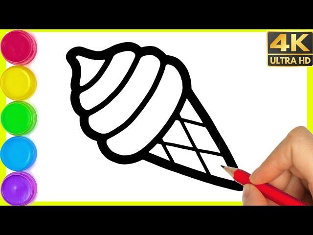 Ice Cream Drawing easy || How to draw ice cream Drawing easy step by step drawing for beginners.