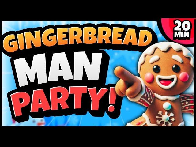  Gingerbread Man Brain Break Party  Freeze Dance  Christmas  Just Dance