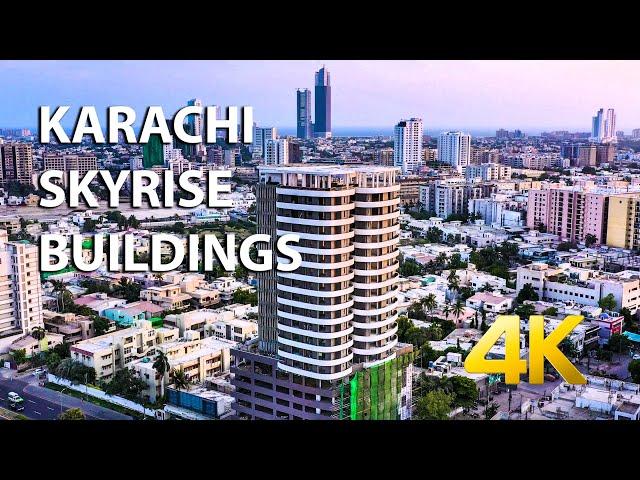 Karachi Skyline Montage Aerial 2022 Part 4 - 4K Ultra HD - Karachi Street View