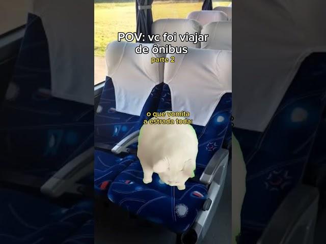 POV: vc foi viajar de ônibus parte 2 #gatosengraçados #memesgatos #onibus #meme