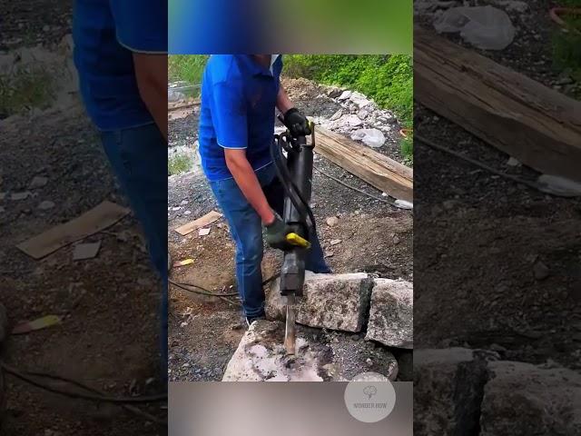 Rock Breaking Machine ! #facts #amazing #interesting #machine #rock #construction #technology